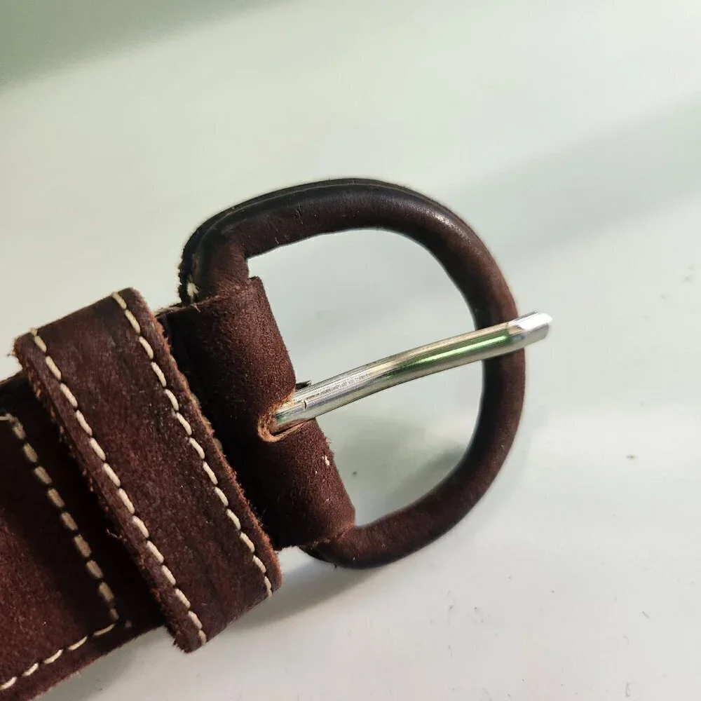 Vintage Embroidered Suede Unique Belt Size 40